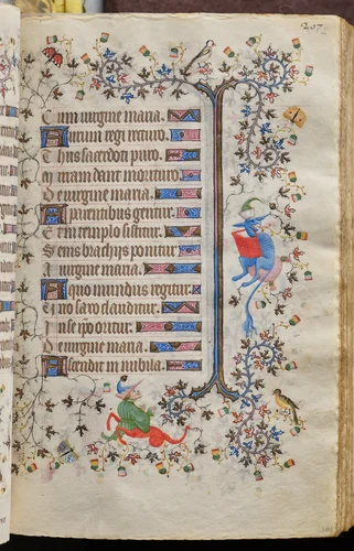 Hours of Charles the Noble, King of Navarre (1361-1425): fol. 104r, Text by Master of the Brussels Initials and Associates, book, 1400-1410