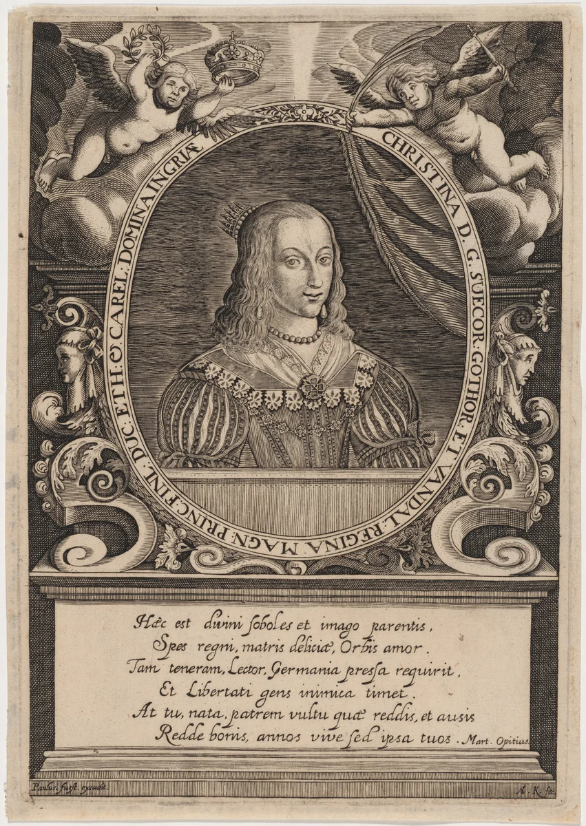 Christina, Queen of Sweden by Unknown 19th Century, print, 1800-1899