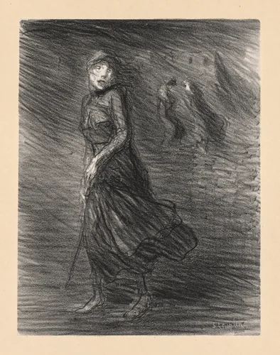 In the Street (Dans la Rue) by Théophile Alexandre Steinlen, print, 1911