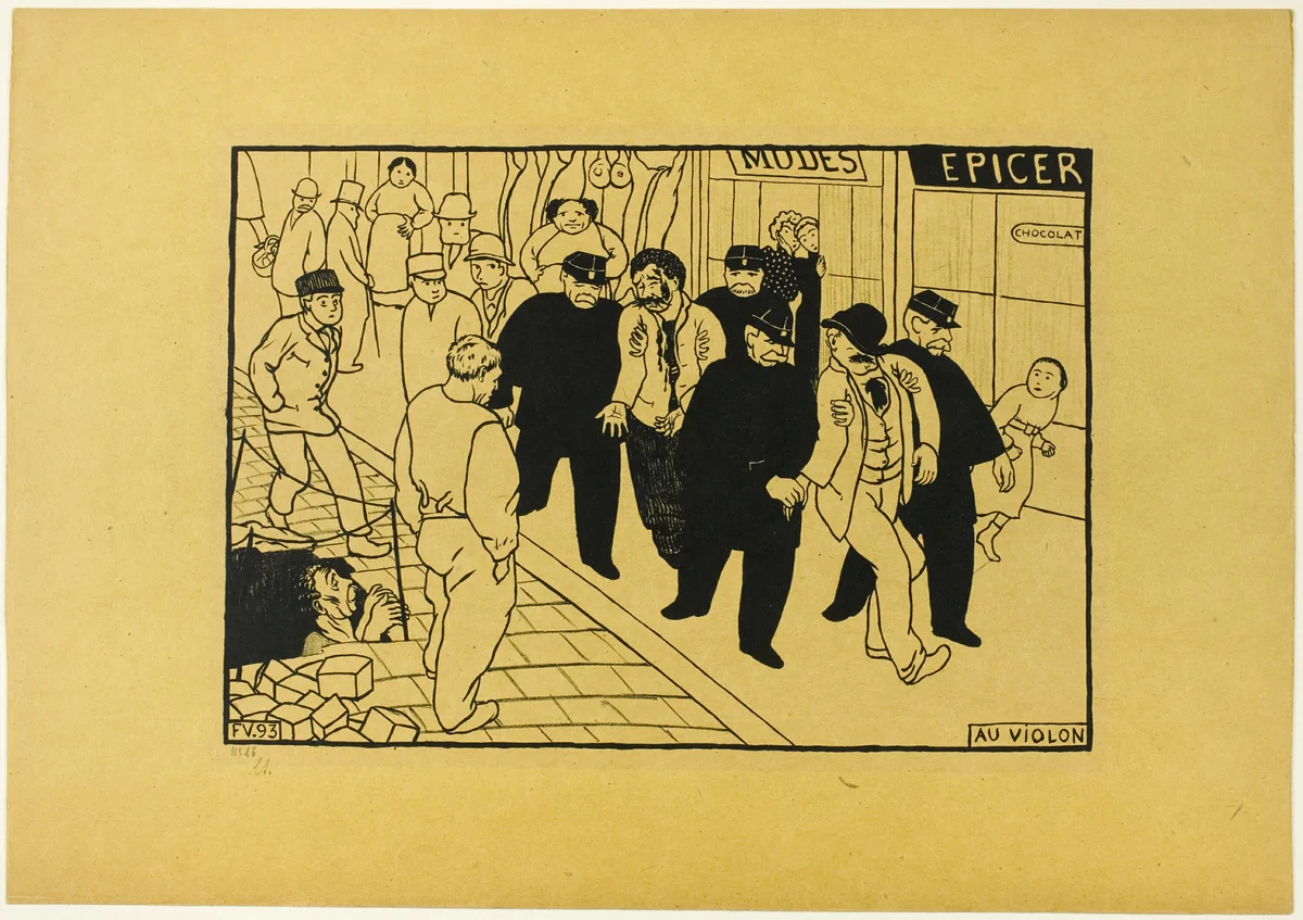 Off to the Jug by Félix Edouard Vallotton, print, 1893