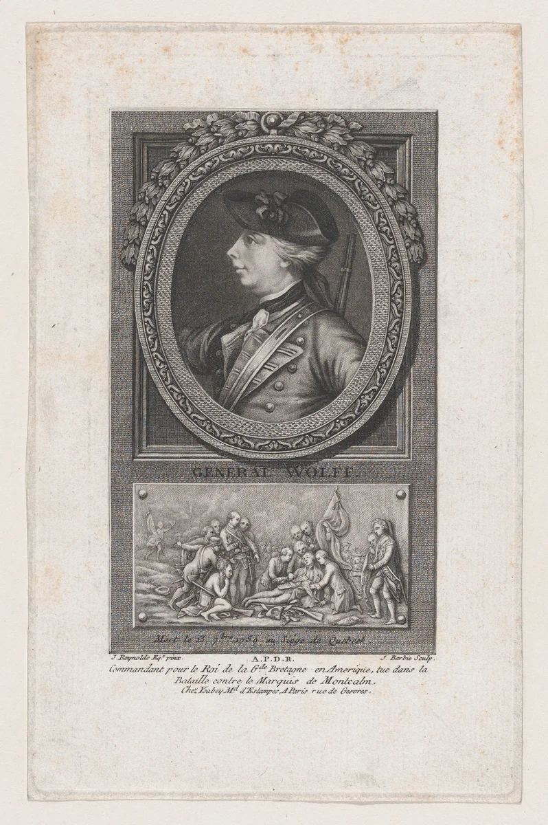 General Wolff by Jacques Barbié, print, 1781