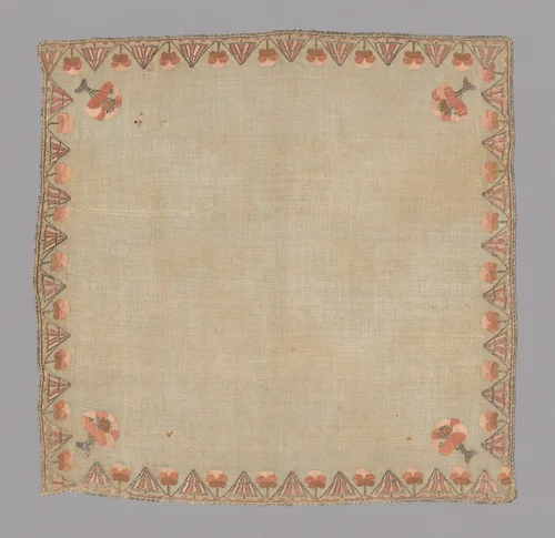 Cover or Handkerchief by Turkey, textile, 1801-1850