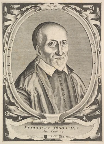 Portrait of Louis d'Orléans by Claude Mellan, print, 1622