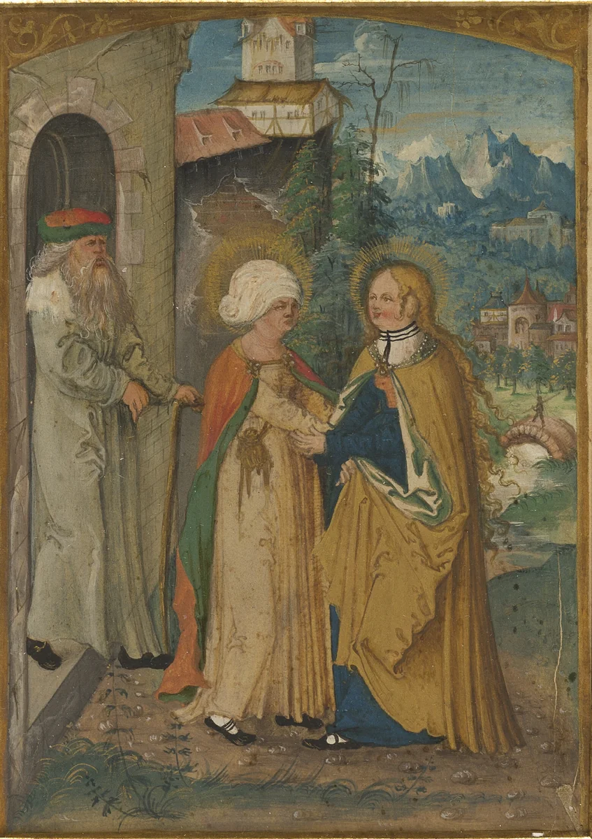 The Visitation by Master of the Munich Saint John on Patmos, painting, 1520-1530