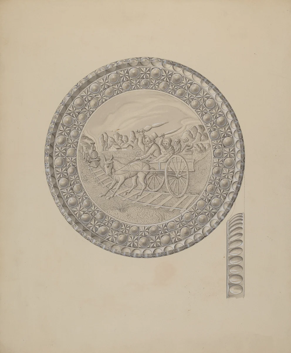Glass Tray by Henry Moran, index of american design, 1939