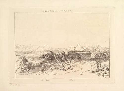 Fifth Plague of Egypt (Liber Studiorum, part III, plate 16) by Joseph Turner, print, 1808