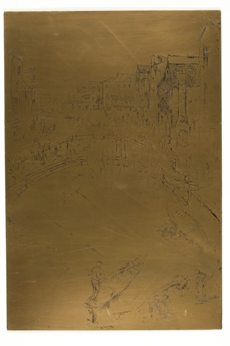 The Bridge, Santa Marta by James McNeill Whistler, metalwork, 1879-1880