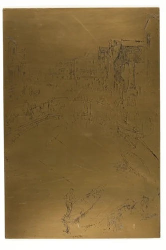 The Bridge, Santa Marta by James McNeill Whistler, metalwork, 1879-1880