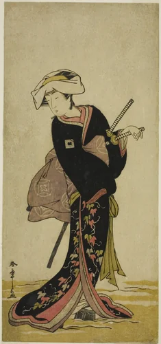 The Actor Ichikawa Danzo IV as Tonase in the Play Kanadehon Chushingura, Performed at the Morita Theater in the Third Month, 1781 by Katsukawa Shunsho (勝川 春章), print, 1776-1786