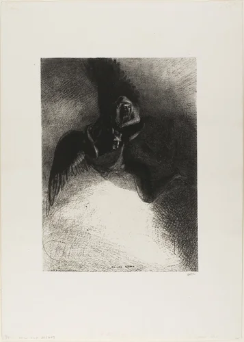 Frontispiece to A Gustave Flaubert (To Gustave Flaubert) by Odilon Redon, print, 1889