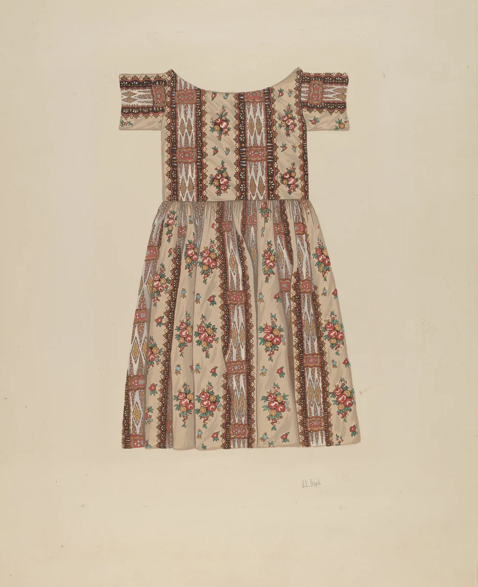 Child's Dress by Joseph L. Boyd, index of american design, 1937