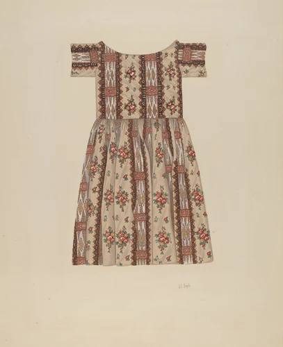 Child's Dress by Joseph L. Boyd, index of american design, 1937