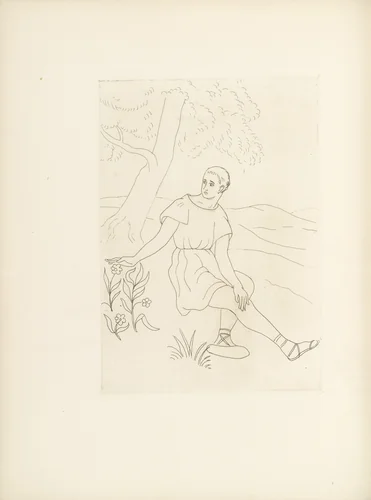 Untitled (plate, folio 16) from Ten Sonnets by Othon Coubine, illustrated book, 1924