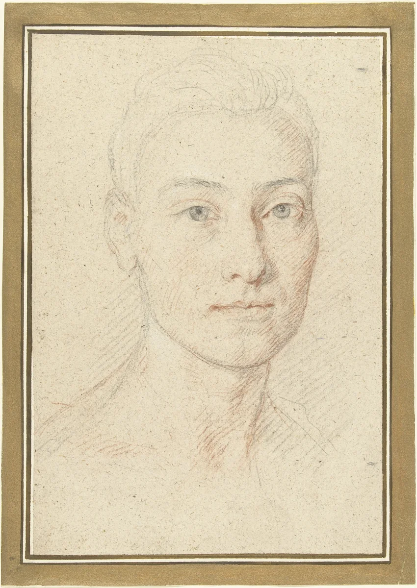 Portret van een onbekende vrouw by Johann Baptist Lampi, drawing, 1761-1830
