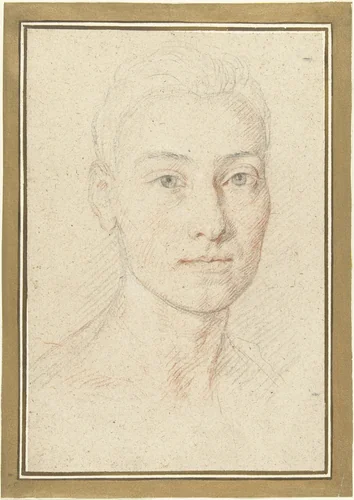 Portret van een onbekende vrouw by Johann Baptist Lampi, drawing, 1761-1830