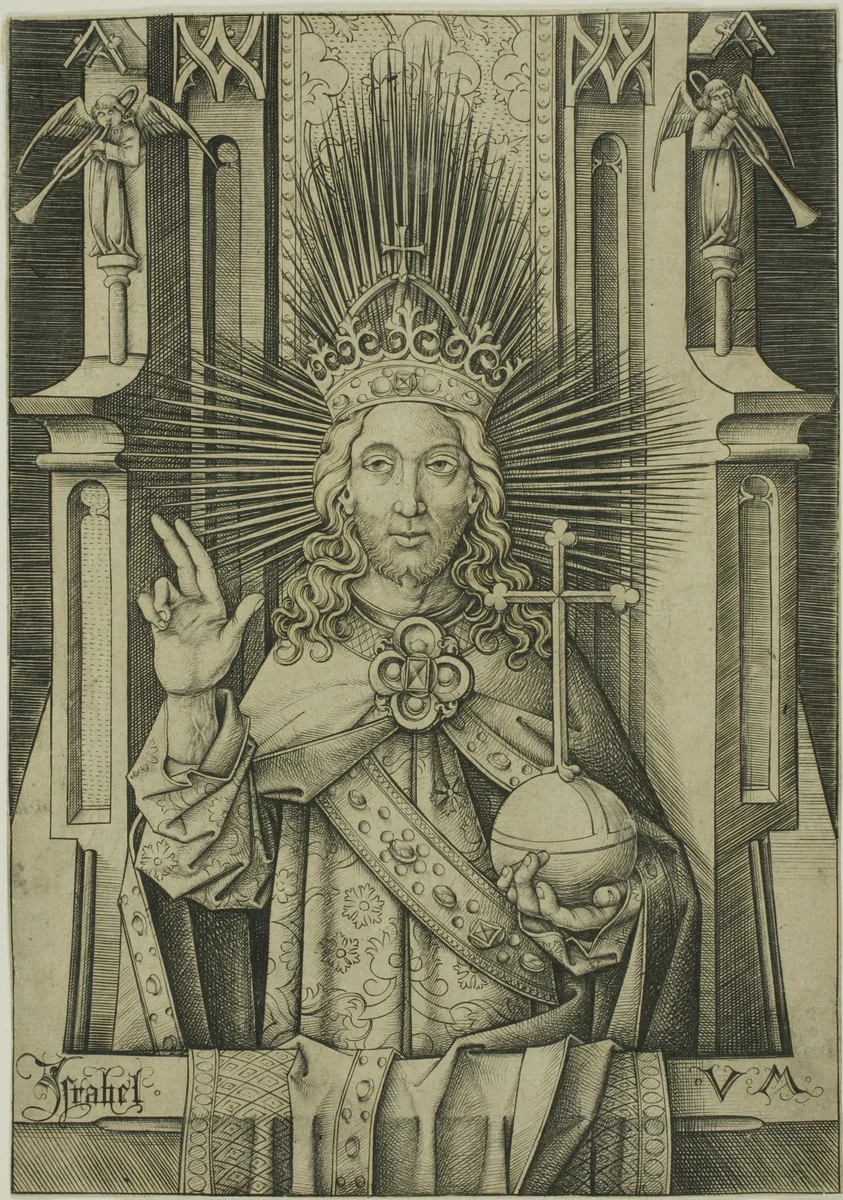 The Saviour by Israhel van Meckenem, print, 1465-1503