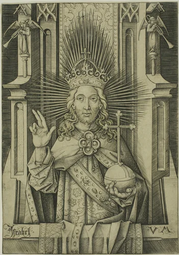 The Saviour by Israhel van Meckenem, print, 1465-1503