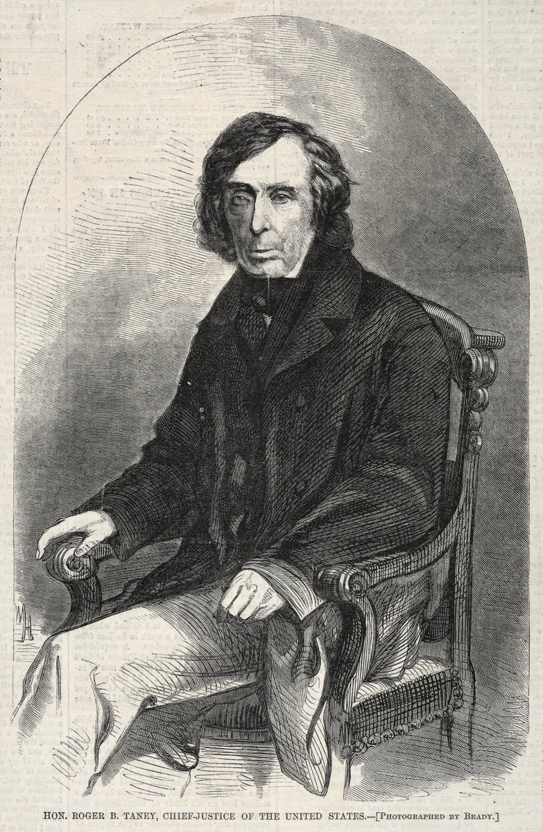 Hon. Roger B. Taney, Chief Justice of the United States by Winslow Homer, print, 1860