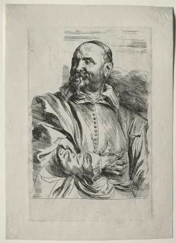 Jan Snellinx by Anthony van Dyck, print, 1630-1633
