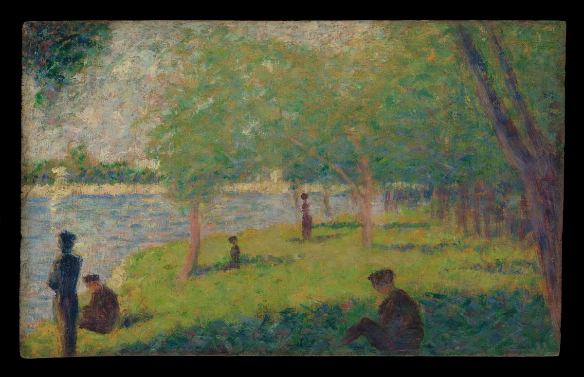 Study for "A Sunday on La Grande Jatte" by Georges Seurat, painting, 1884