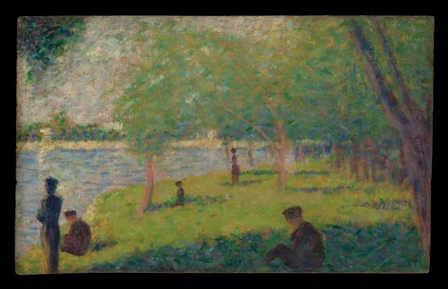 Study for "A Sunday on La Grande Jatte" by Georges Seurat, painting, 1884