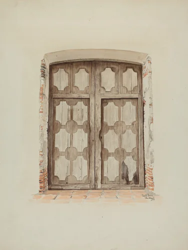 Church Doors by Dayton Brown, index of american design, 1937