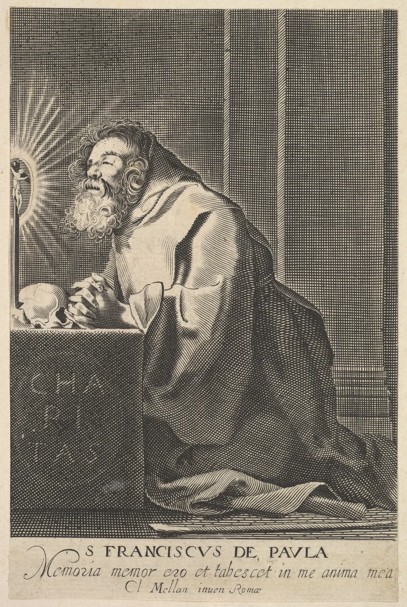 St. Francis de Paul by anonymous, print, 1627-1640