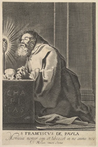 St. Francis de Paul by anonymous, print, 1627-1640