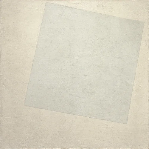 Suprematist Composition: White on White by Kazimir Malevich, painting, 1918