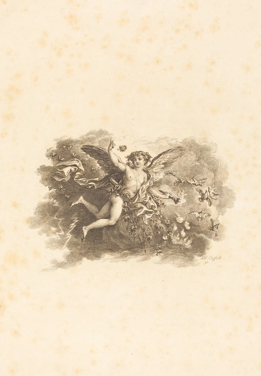 Fleuron for the Title Pages by Pierre Philippe Choffard, print, 1795