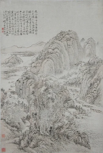 Landscape by Fang Shishu, painting, 1692-1751