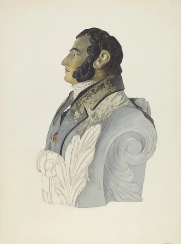 Figurehead by John W. Kelleher, index of american design, 1935-1942