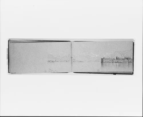 Lake Maggiore, May 12, 1869 (verso, from Sketchbook) by Jervis McEntee, artwork, 1869