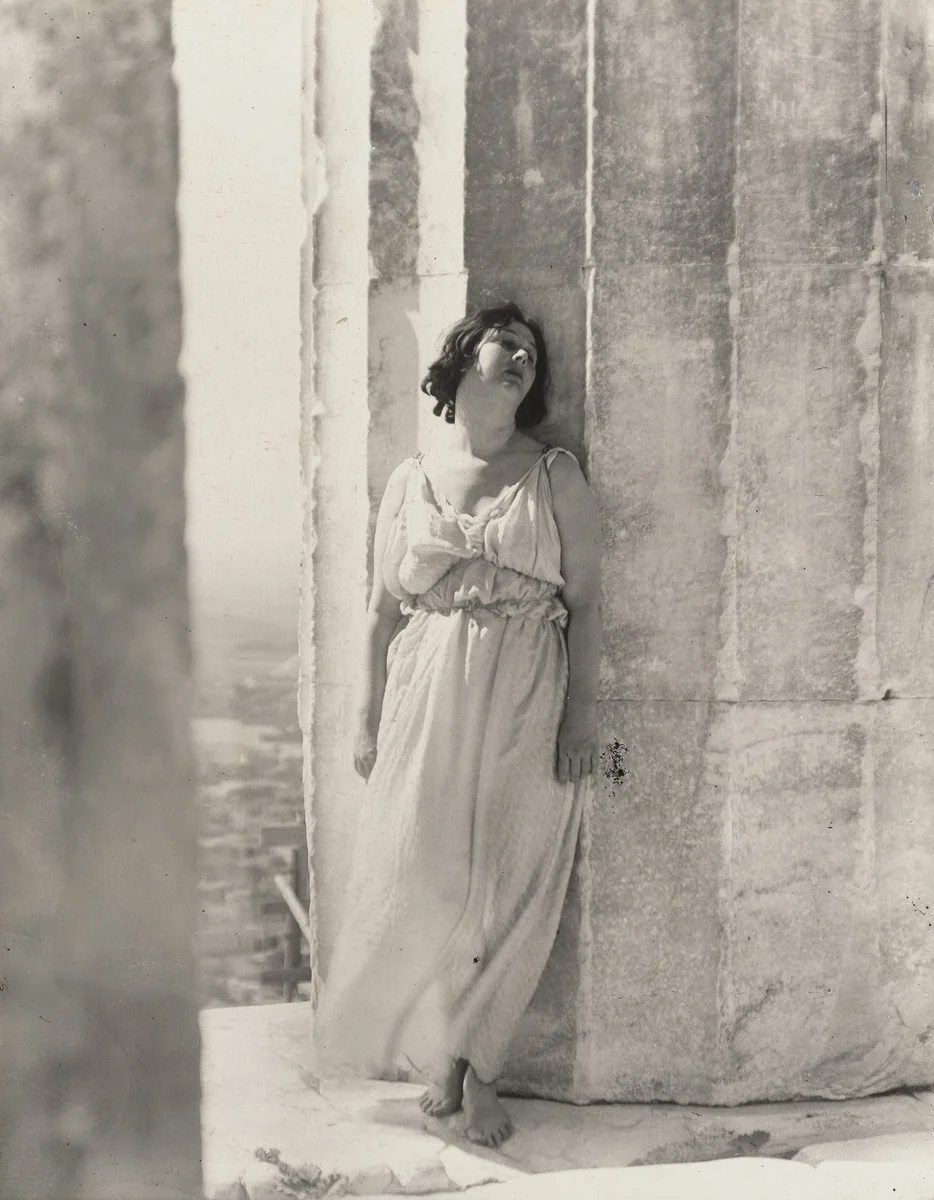 Isadora Duncan at the Parthenon by Edward Steichen, photograph, 1921