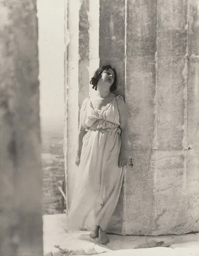 Isadora Duncan at the Parthenon by Edward Steichen, photograph, 1921