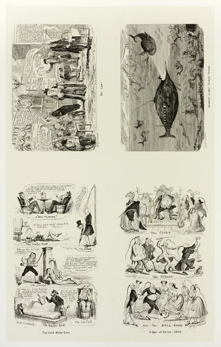 Oh, Law! from George Cruikshank's Steel Etchings to The Comic Almanacks: 1835-1853 (top left) by George Cruikshank, print, 1843