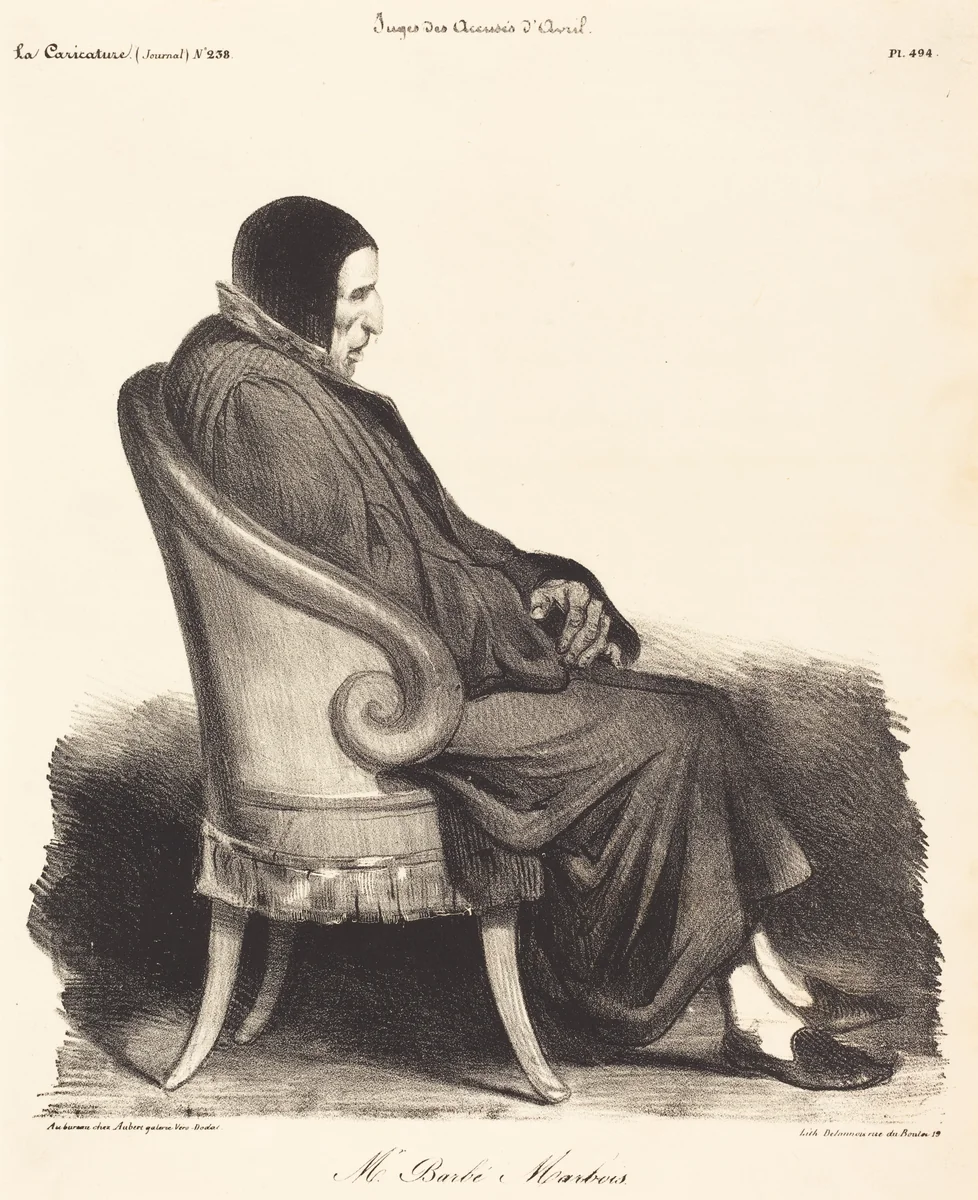 Barbé-Marbois by Honoré Daumier, print, 1835