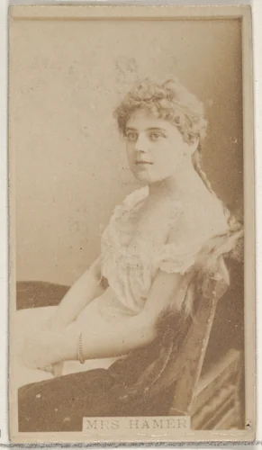 Mrs. Hamer, from the Actors and Actresses series (N45, Type 8) for Virginia Brights Cigarettes by Allen & Ginter, photograph, 1885-1891