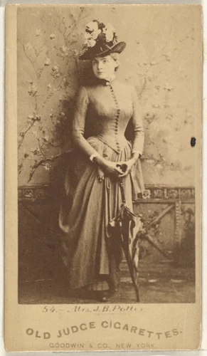 Mrs. J.B. Potter, from the Actors and Actresses series (N171) for Old Judge Cigarettes by Goodwin & Company, photograph, 1886-1890
