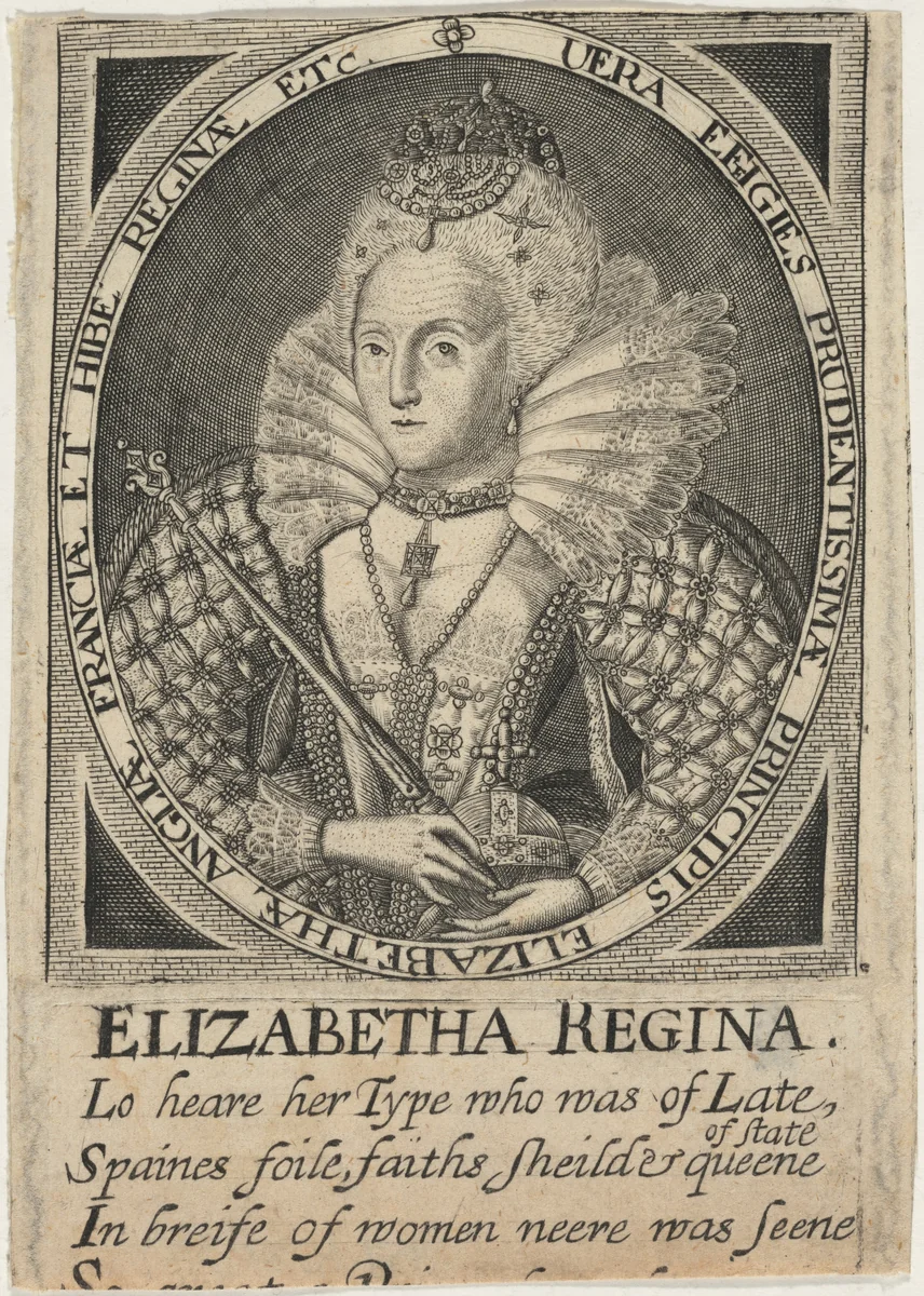 Queen Elizabeth by John Payne, print, 1607-1647