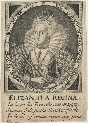 Queen Elizabeth by John Payne, print, 1607-1647