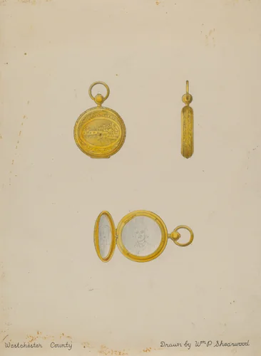 Watch Chain Locket by William P. Shearwood, index of american design, 1935-1942