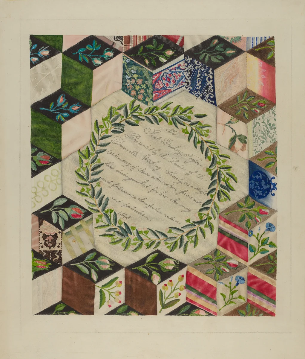 Patchwork Quilt by Ray Price, index of american design, 1935-1942