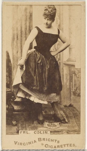 Fräulein Colin, from the Actors and Actresses series (N45, Type 1) for Virginia Brights Cigarettes by Allen & Ginter, photograph, 1885-1891