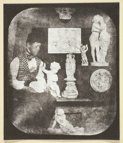 Bayard et ses Statuettes by Hippolyte Bayard, photograph, 1842-1850