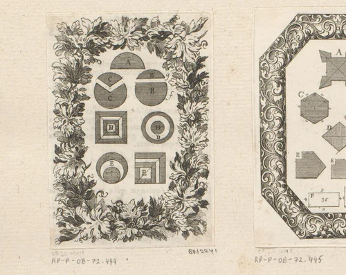 Samengestelde figuren by Sébastien Leclerc, print, 1669