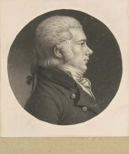 Jesse Barker by Charles B. J. Févret de Saint-Mémin, print, 1798-1803