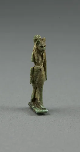 Amulet of the Goddess Bastet by Egyptian, metalwork, -1069--656