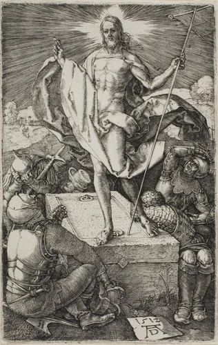 Resurrection, from The Engraved Passion by Albrecht Dürer, print, 1512