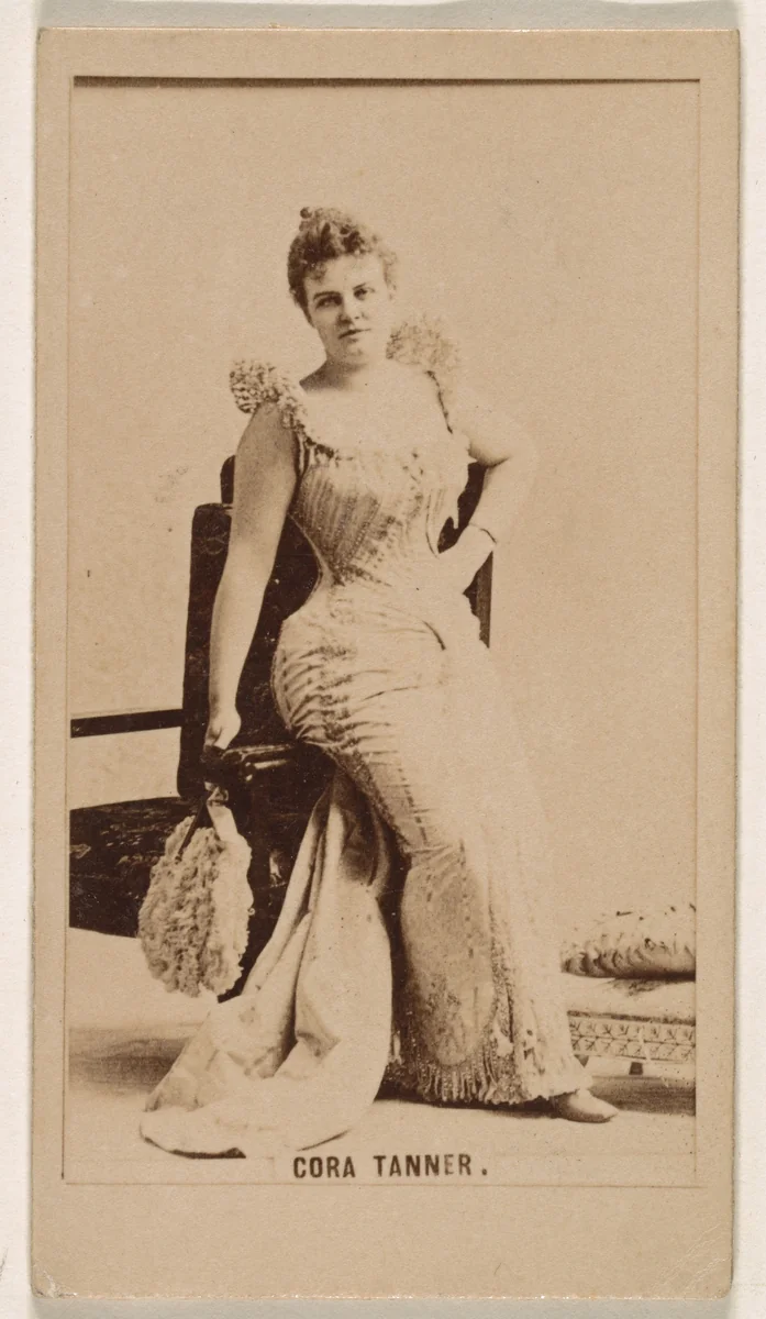 Cora Tanner, from the Actresses series (N245) issued by Kinney Brothers to promote Sweet Caporal Cigarettes by Kinney Brothers Tobacco Company, photograph, 1890
